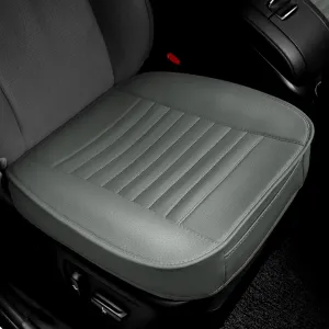 1 Pack Car Seat Cover PU Leather Front Seat Covers Auto Bottom Seat Cushion Cover with Storage Pocket Bamboo Charcoal Pad for Cars Vehicles,Automotive,SUV