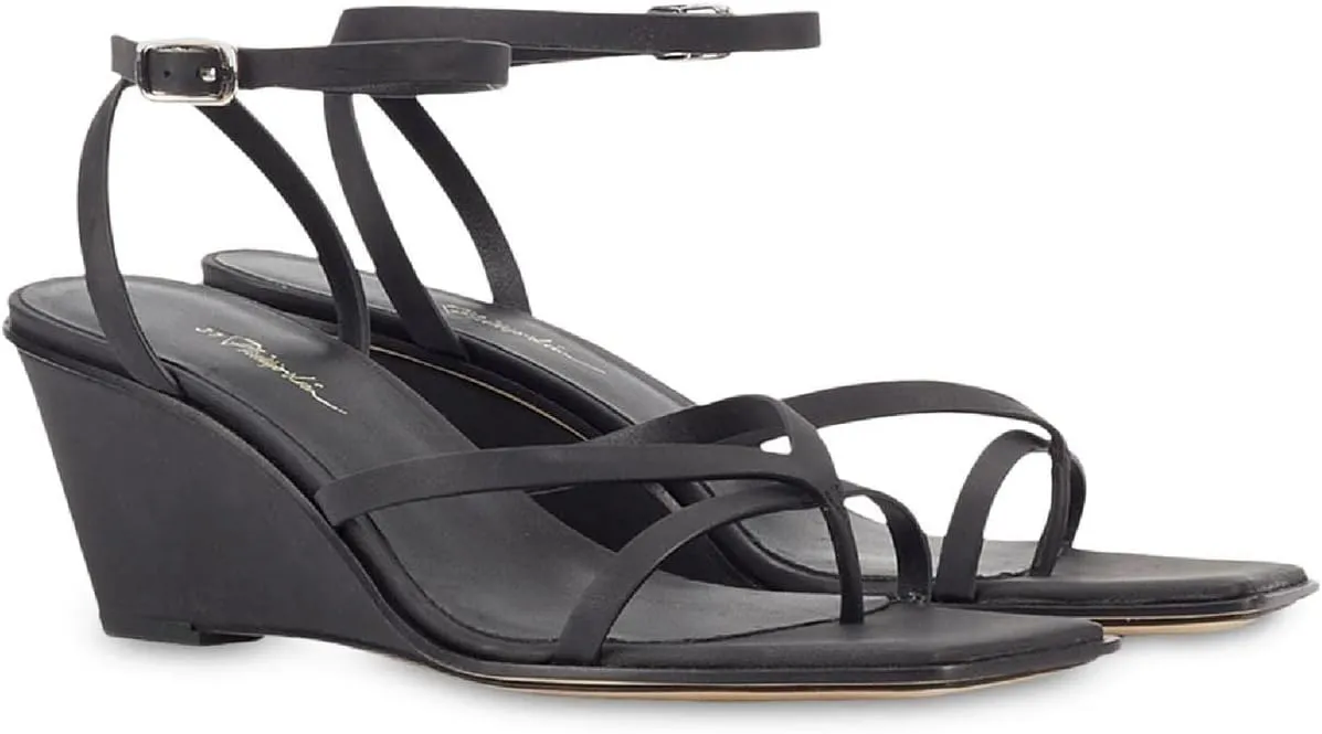 3.1 Phillip Lim Womens Larura Leather Ankle Strap Heels Black 37 Medium (B,M)