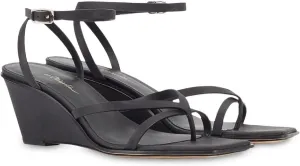 3.1 Phillip Lim Womens Larura Leather Ankle Strap Heels Black 37 Medium (B,M)