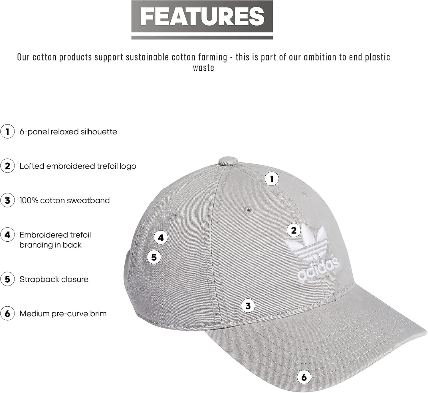 adidas Originals Men's Originals Relaxed Plus Strapback