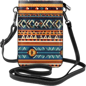 African National Patterns Lightweight Small Crossbody Bags Cell Phone Purses Travel Pouch Shoulder Bag For Women