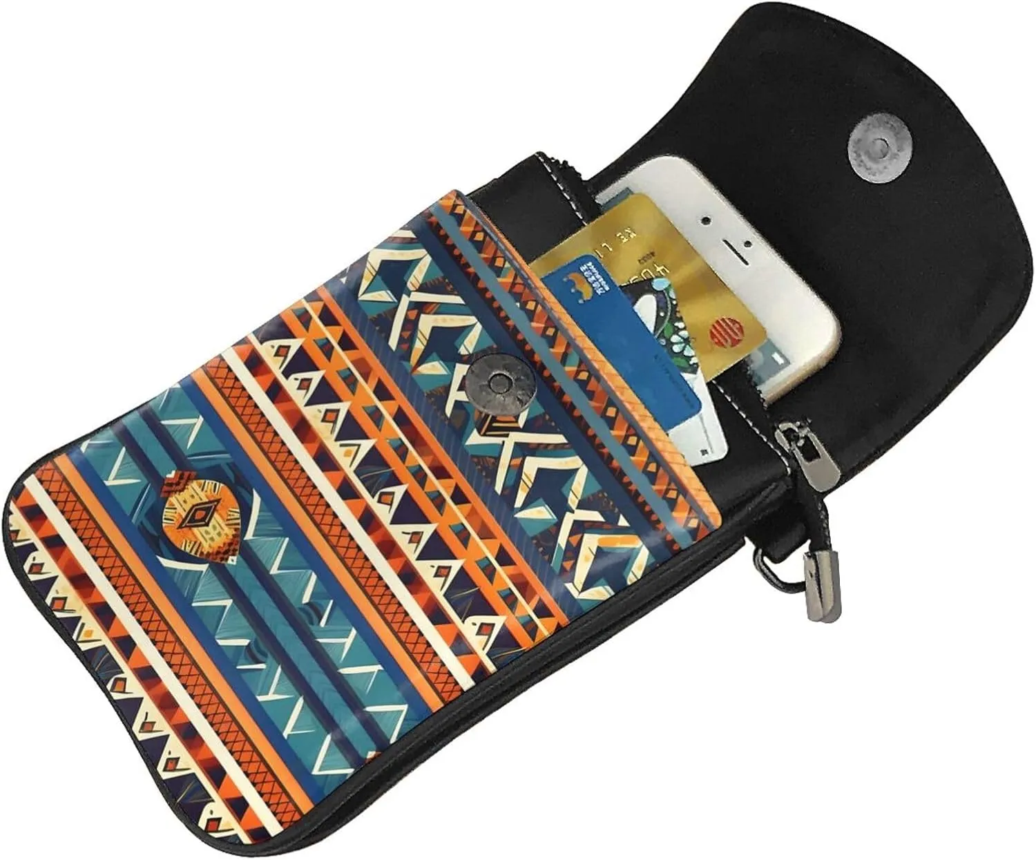 African National Patterns Lightweight Small Crossbody Bags Cell Phone Purses Travel Pouch Shoulder Bag For Women