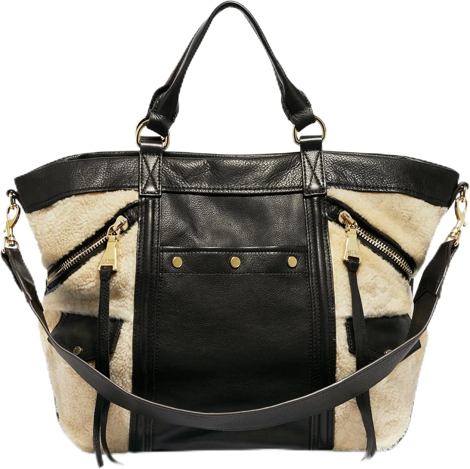Aimee Kestenberg Fair Game Novelty Convertible Tote Bag for Women - Shoulder Tote Purse with Zipper, Pockets, Removable Strap