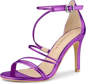 Allegra K Women's Party Strappy Stiletto High Heels Sandals