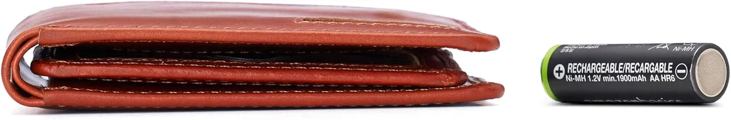 Alpine Swiss RFID Connor Passcase Bifold Wallet For Men Leather Comes in a Gift Box
