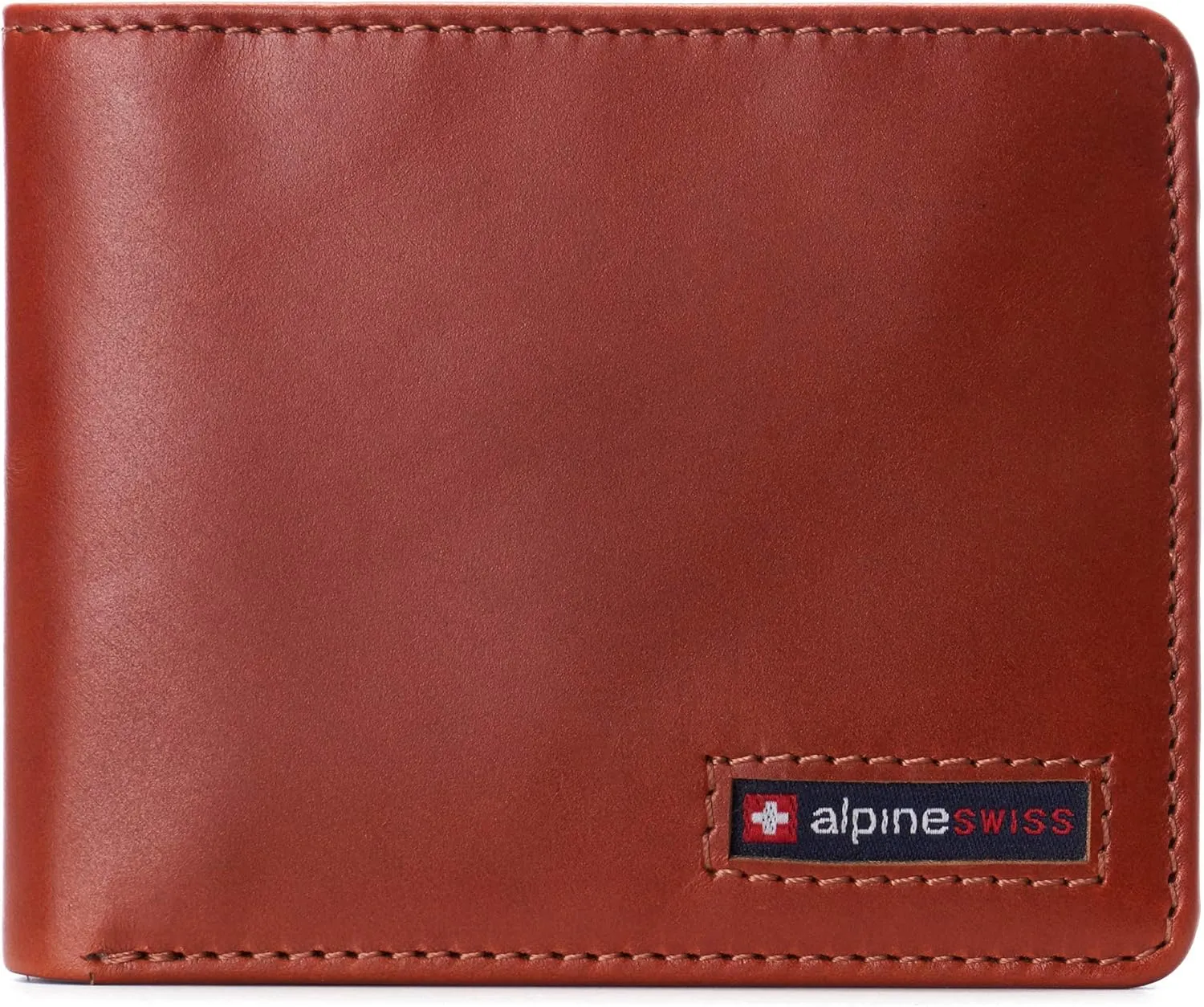Alpine Swiss RFID Connor Passcase Bifold Wallet For Men Leather Comes in a Gift Box