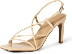 Amazon Essentials Women's Strappy Stiletto Heel Sandals