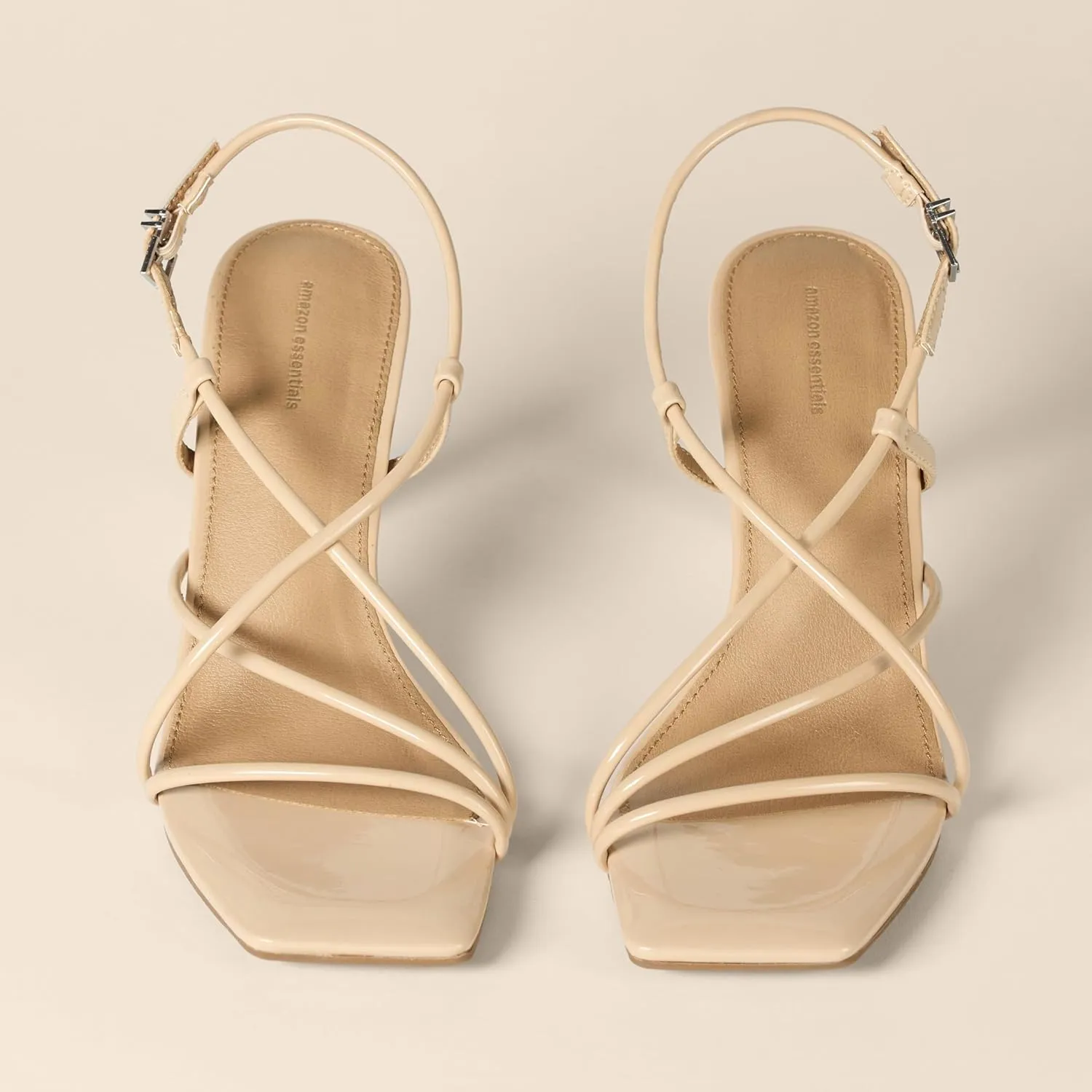 Amazon Essentials Women's Strappy Stiletto Heel Sandals