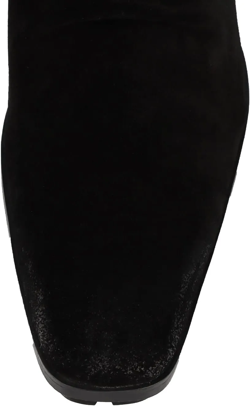 Ankle Boots For Men Suede Boots Slouchy Style Office Business Club For Show Pure Genuine Leather The First Layer Of Cowhide
