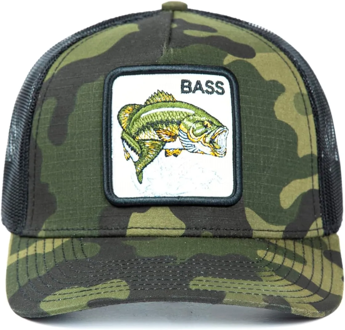 Ashen Fane Faux Suede Polyester Blend Animal Patch 5 Panel Classic Adjustable Mesh Back Trucker Hat