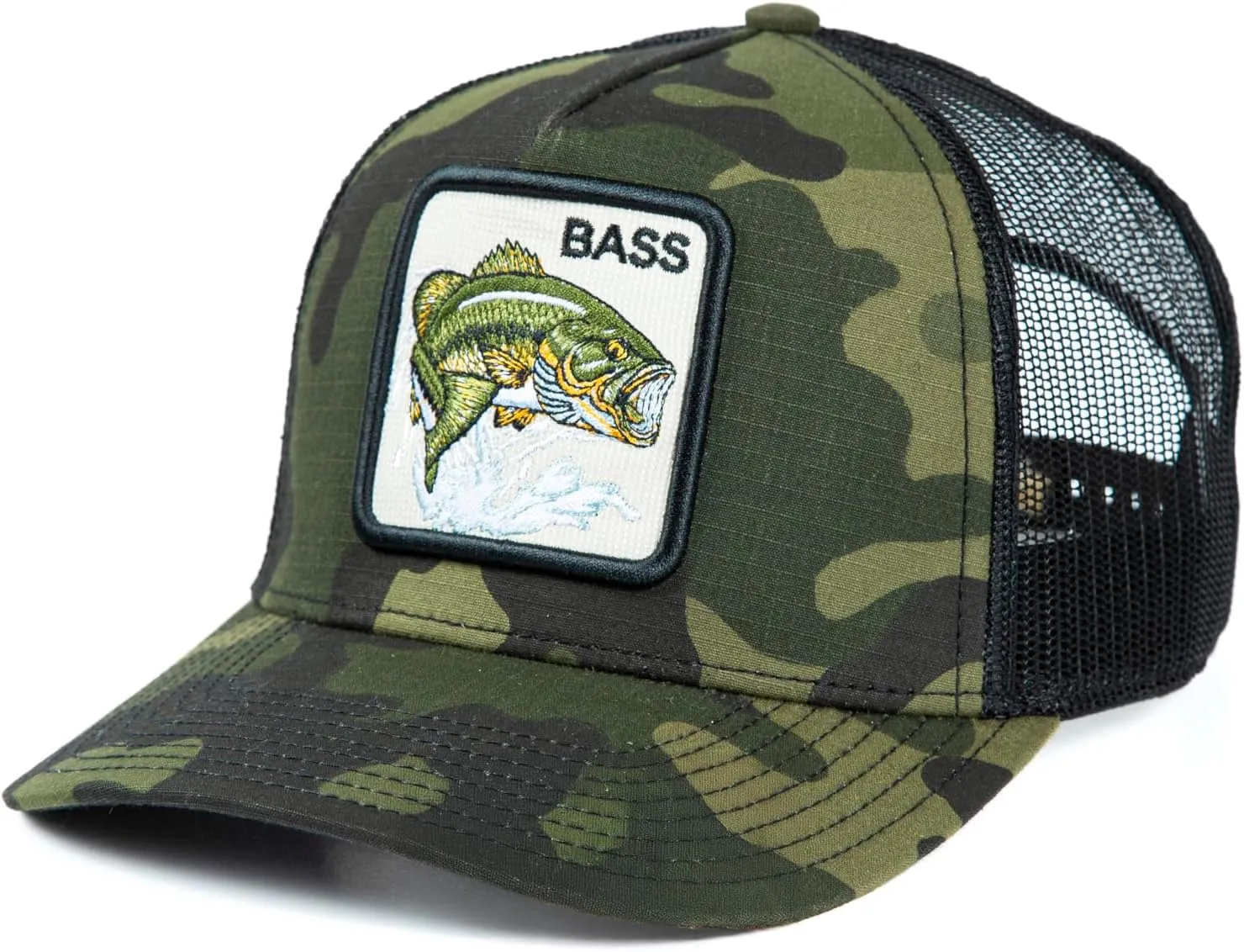 Ashen Fane Faux Suede Polyester Blend Animal Patch 5 Panel Classic Adjustable Mesh Back Trucker Hat