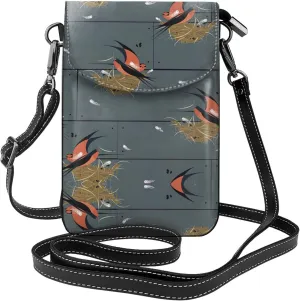 Barn Swallow In Graphite Lightweight Small Crossbody Bags Cell Phone Purses Travel Pouch Shoulder Bag For Women