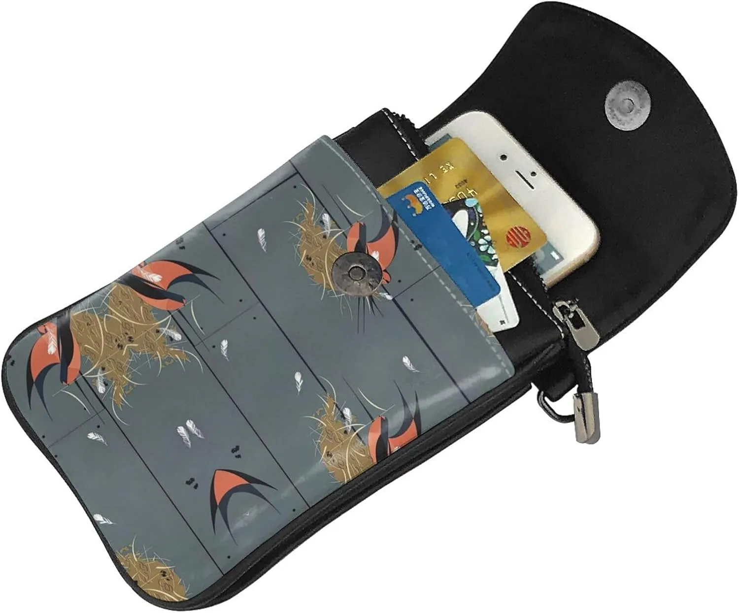 Barn Swallow In Graphite Lightweight Small Crossbody Bags Cell Phone Purses Travel Pouch Shoulder Bag For Women