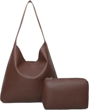Barsine Tote Bag for Women Vegan Leather Slouchy Shoulder Bags for Everyday Use Work Tote Purse