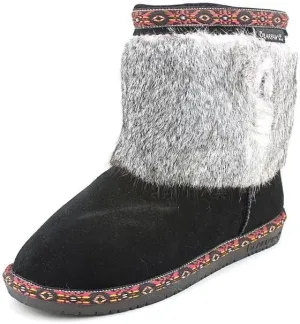 BEARPAW Women's Suni Boot,Black,9 M US