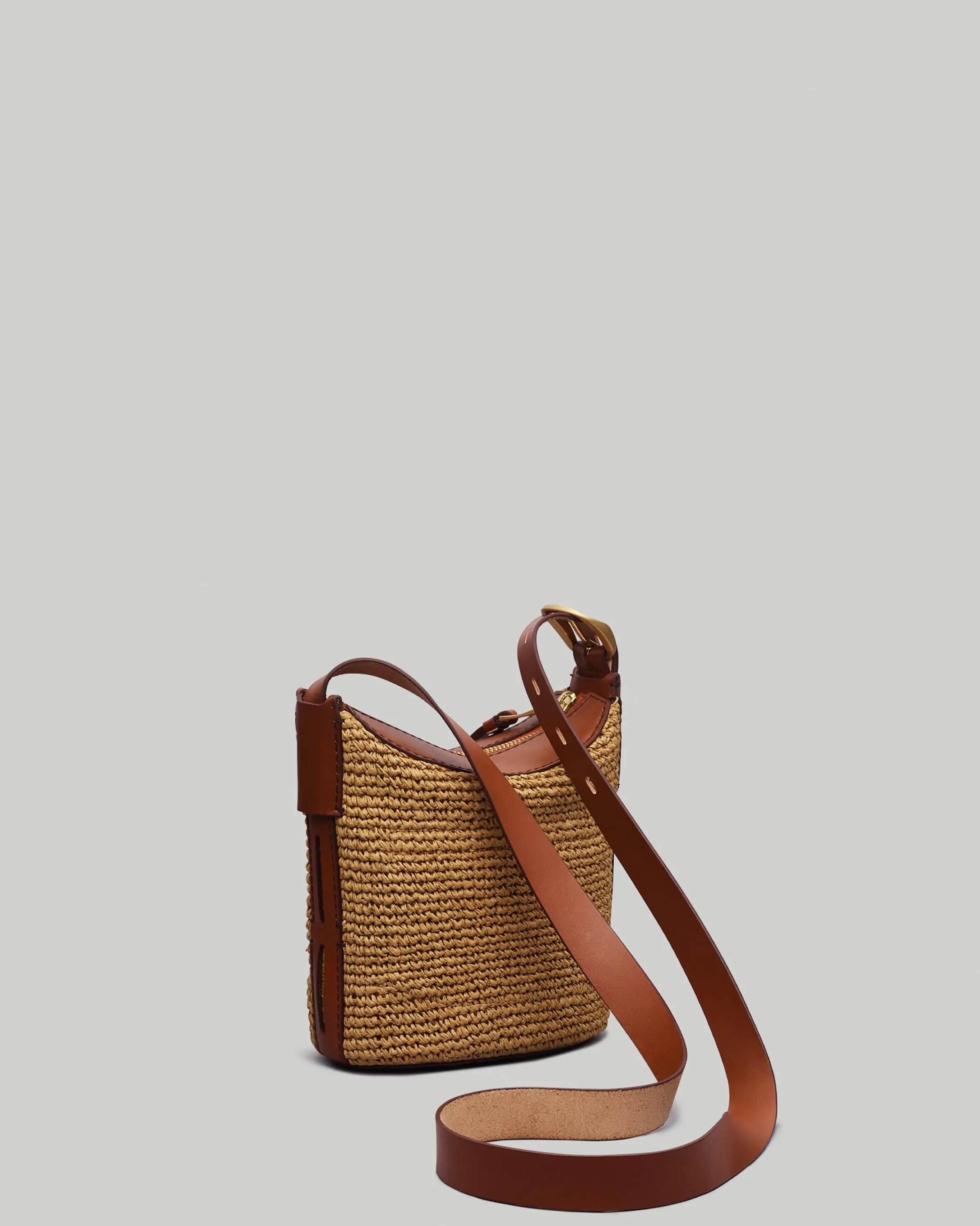 Belize Mini Bucket Straw Bag