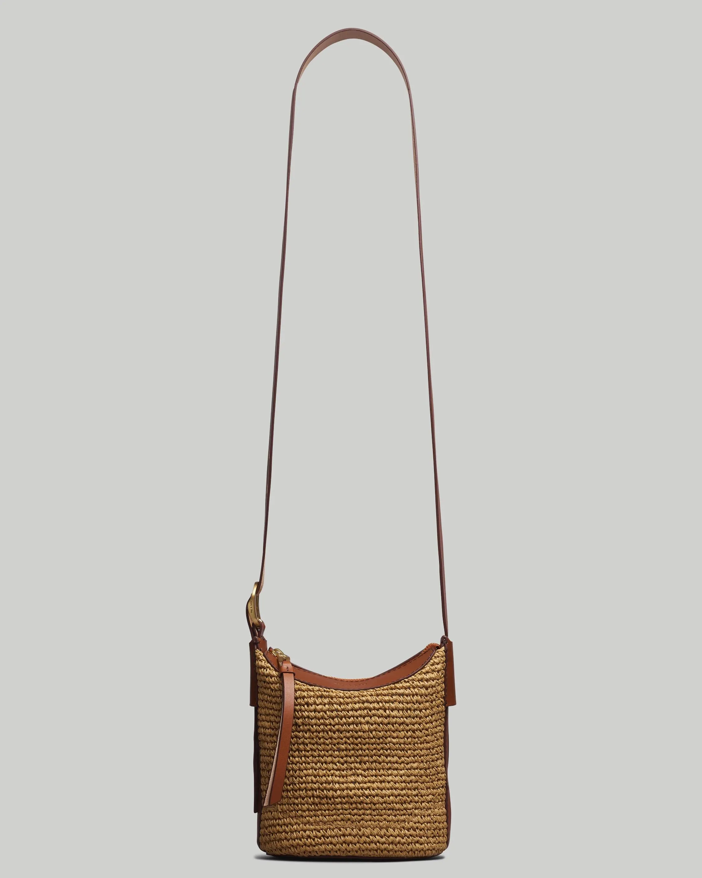 Belize Mini Bucket Straw Bag