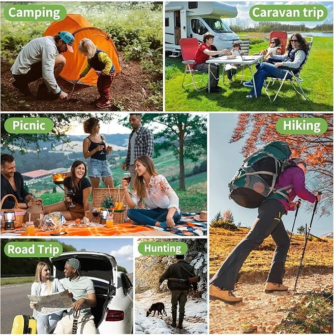 Biodegradable Camping Toilet Bags, 100 Count, 30L Capacity, Suitable for Outdoor Use, Portable and Disposable