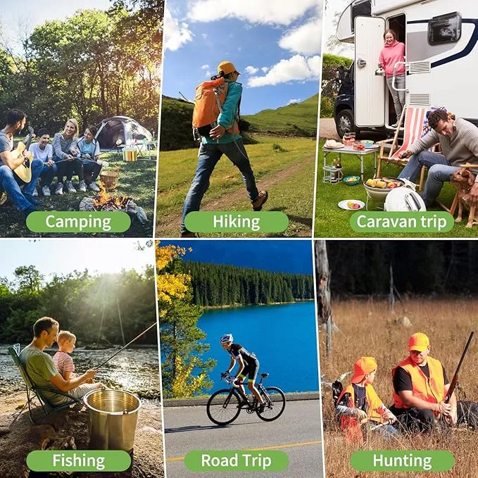 Biodegradable Camping Toilet Bags, 100 Count, 30L Capacity, Suitable for Outdoor Use, Portable and Disposable