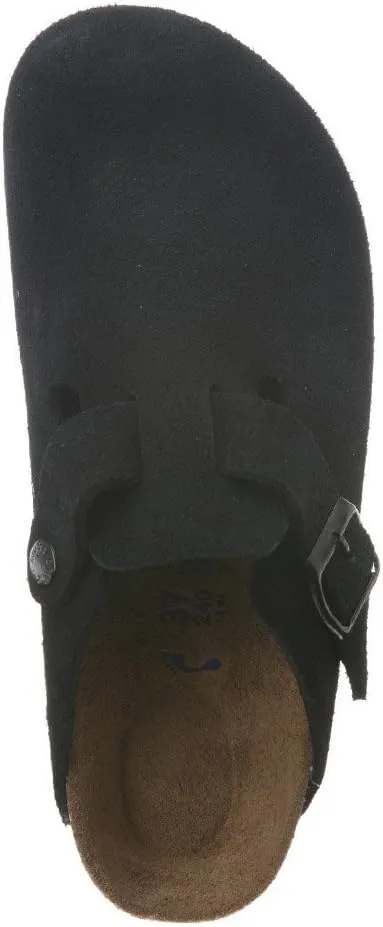 Birkenstock London Shearling Suede Leather Shoes