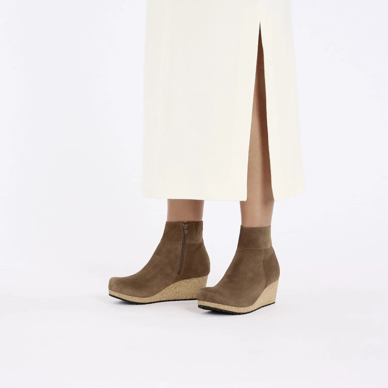 Birkenstock London Shearling Suede Leather Shoes