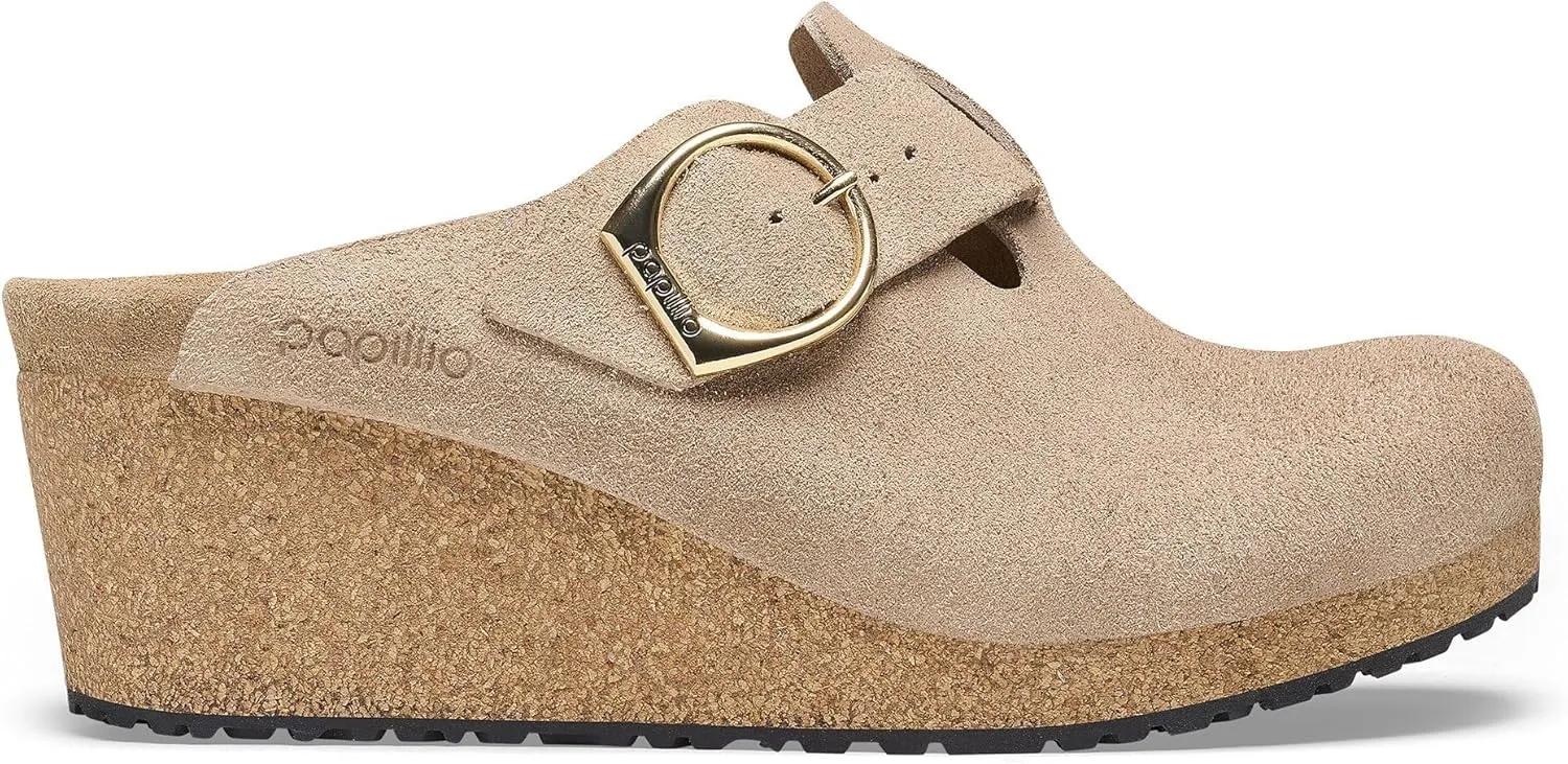 Birkenstock London Shearling Suede Leather Shoes