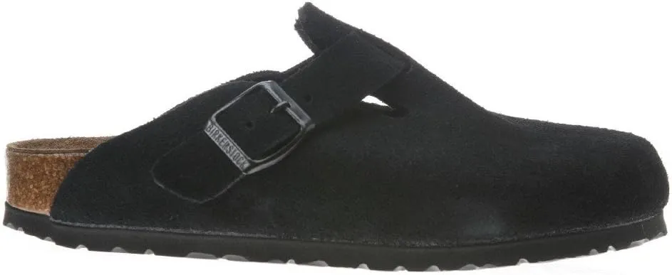 Birkenstock London Shearling Suede Leather Shoes