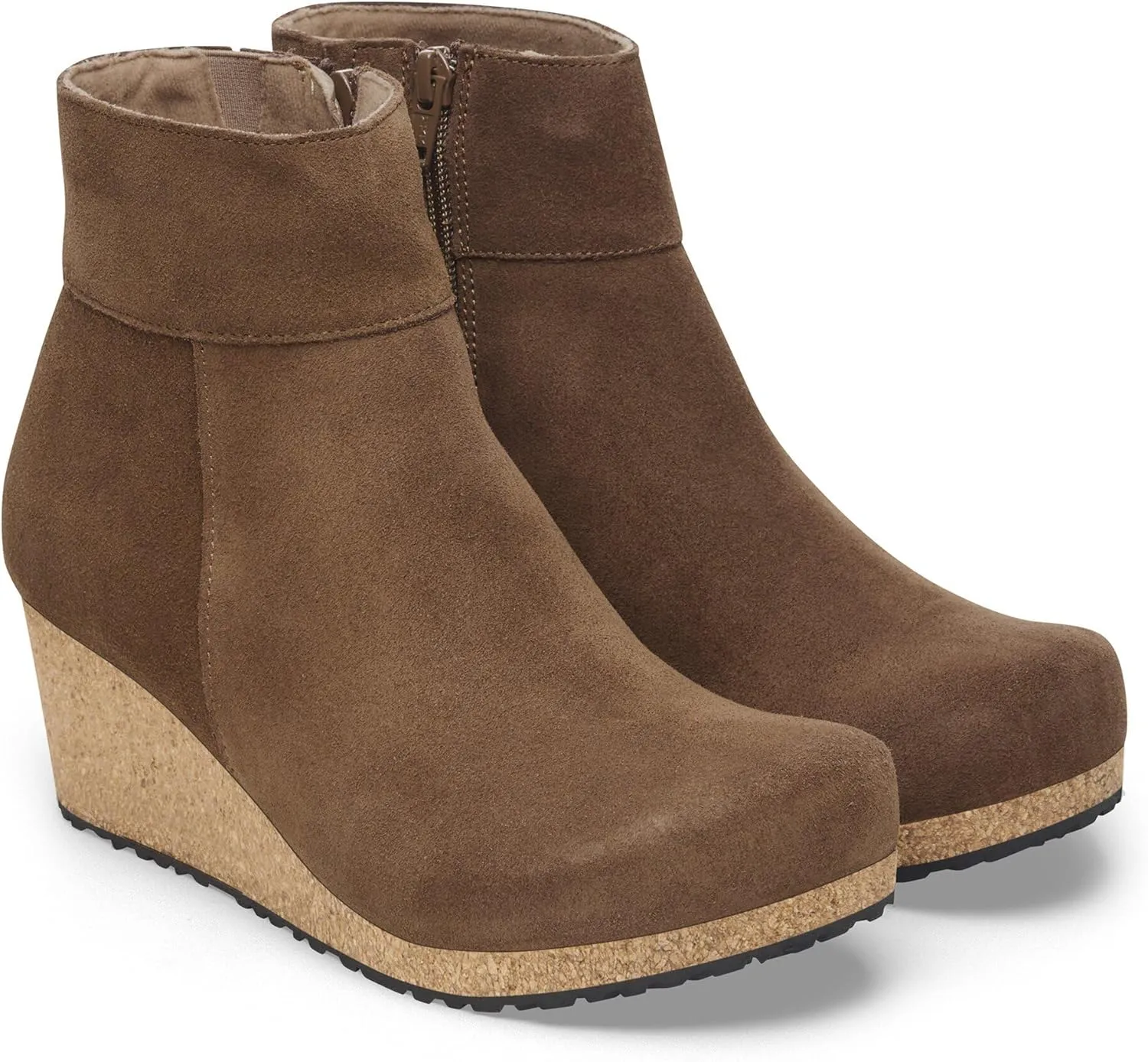 Birkenstock London Shearling Suede Leather Shoes