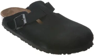 Birkenstock London Shearling Suede Leather Shoes
