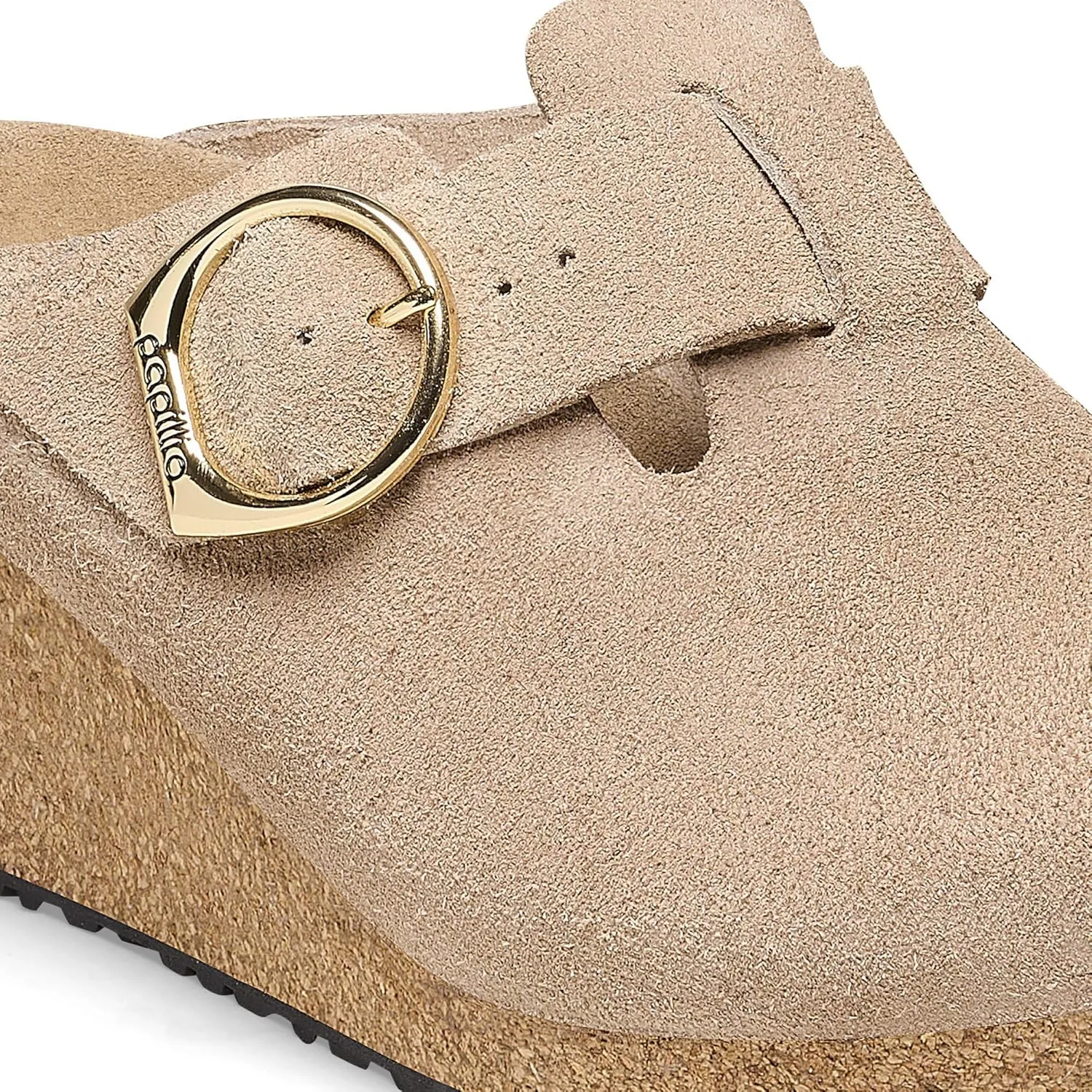 Birkenstock London Shearling Suede Leather Shoes