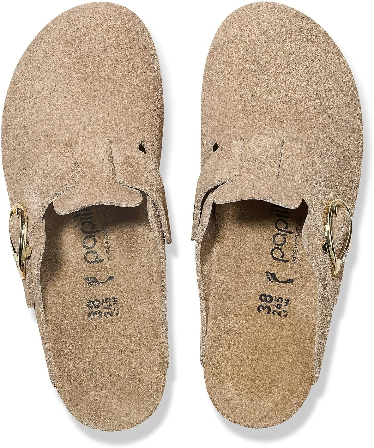 Birkenstock London Shearling Suede Leather Shoes