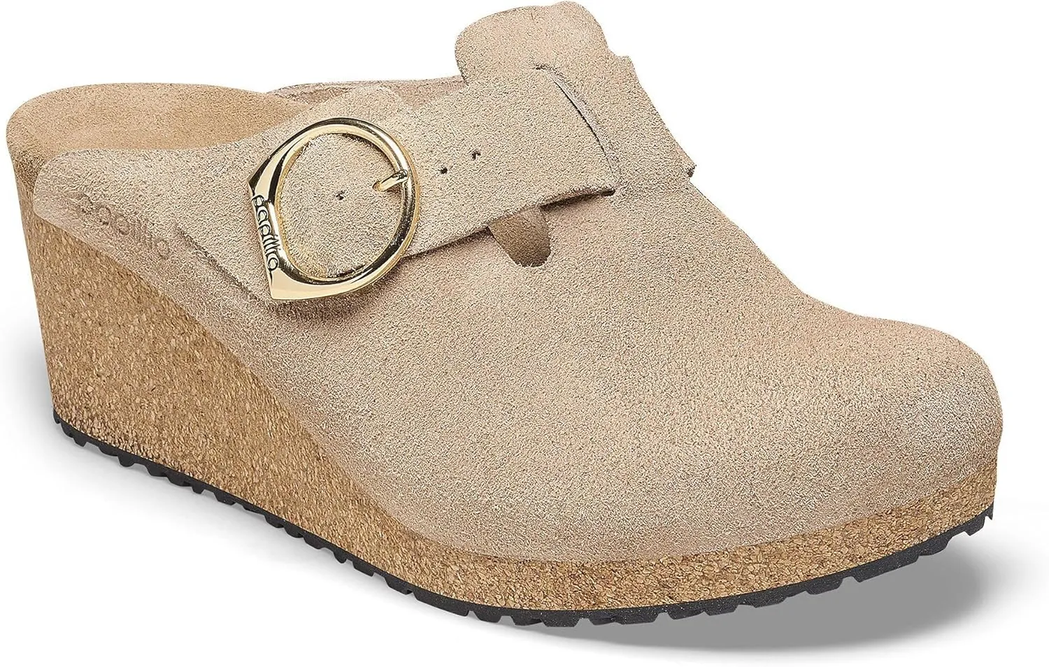 Birkenstock London Shearling Suede Leather Shoes