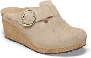Birkenstock London Shearling Suede Leather Shoes