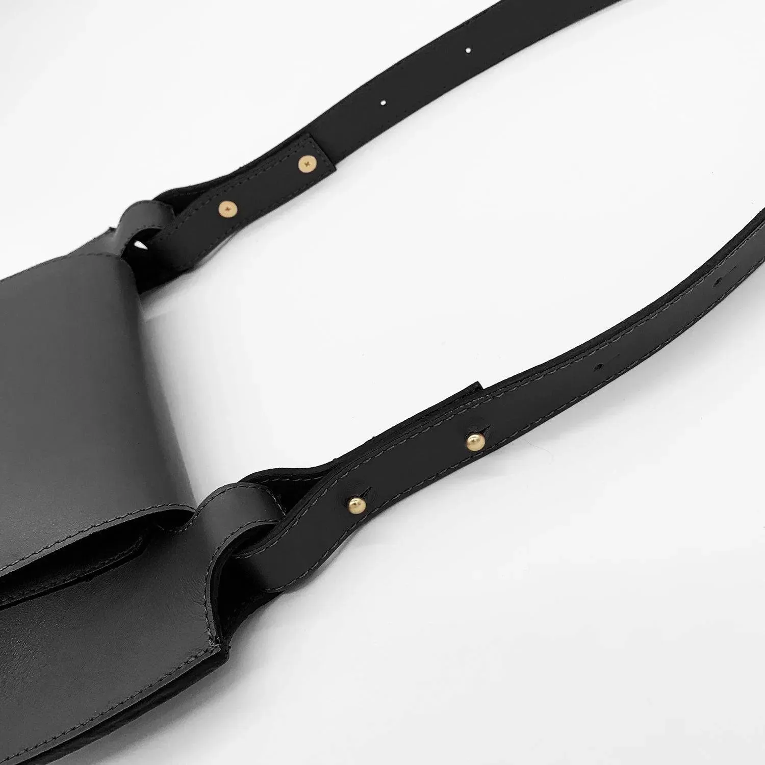 Black Satchel Clutch