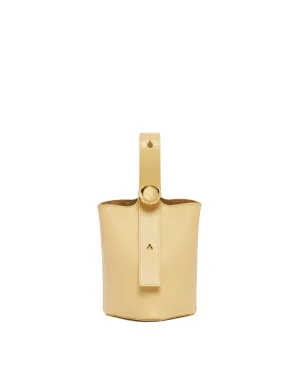 Borsa Pebble Bucket Mini Beige