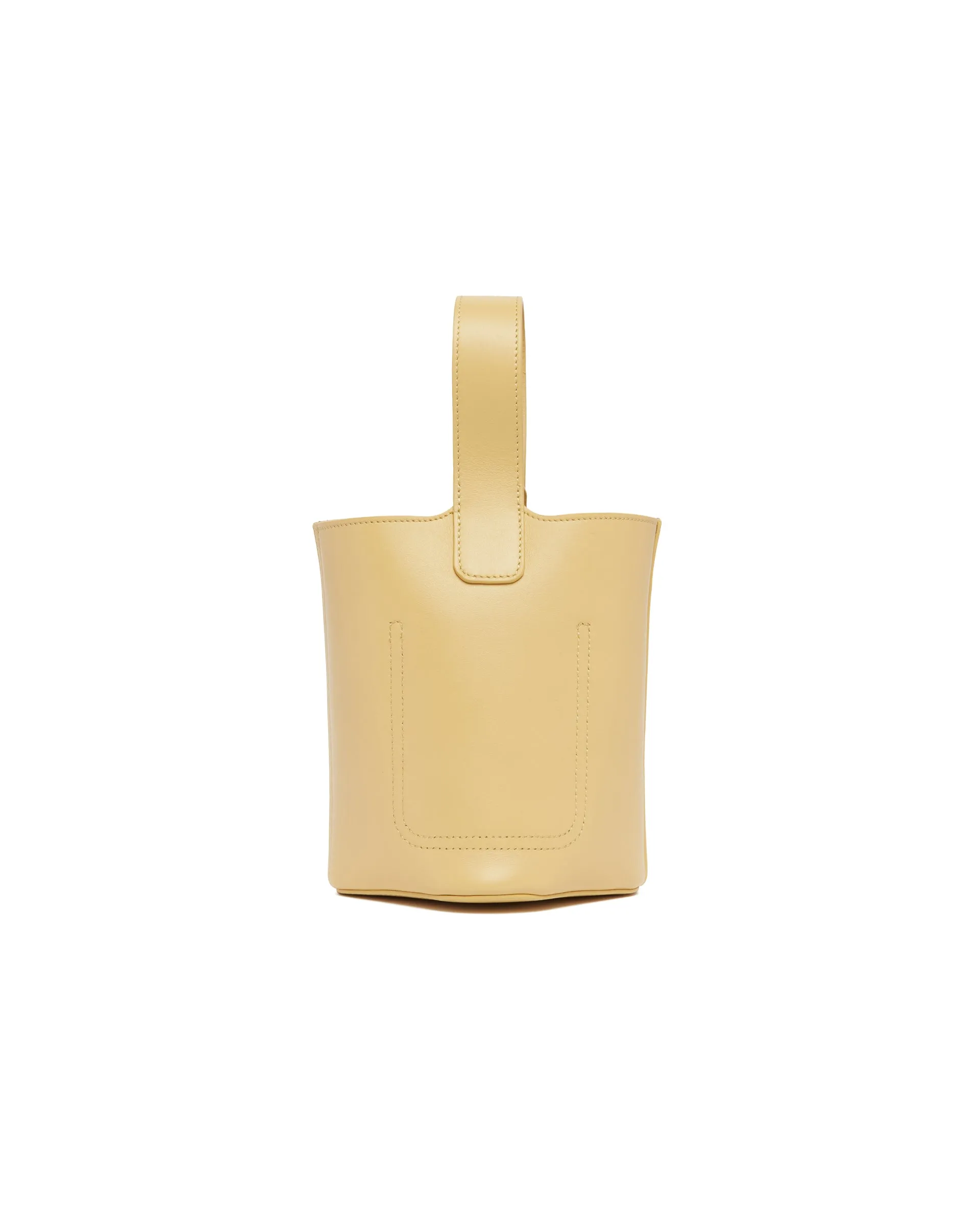 Borsa Pebble Bucket Mini Beige