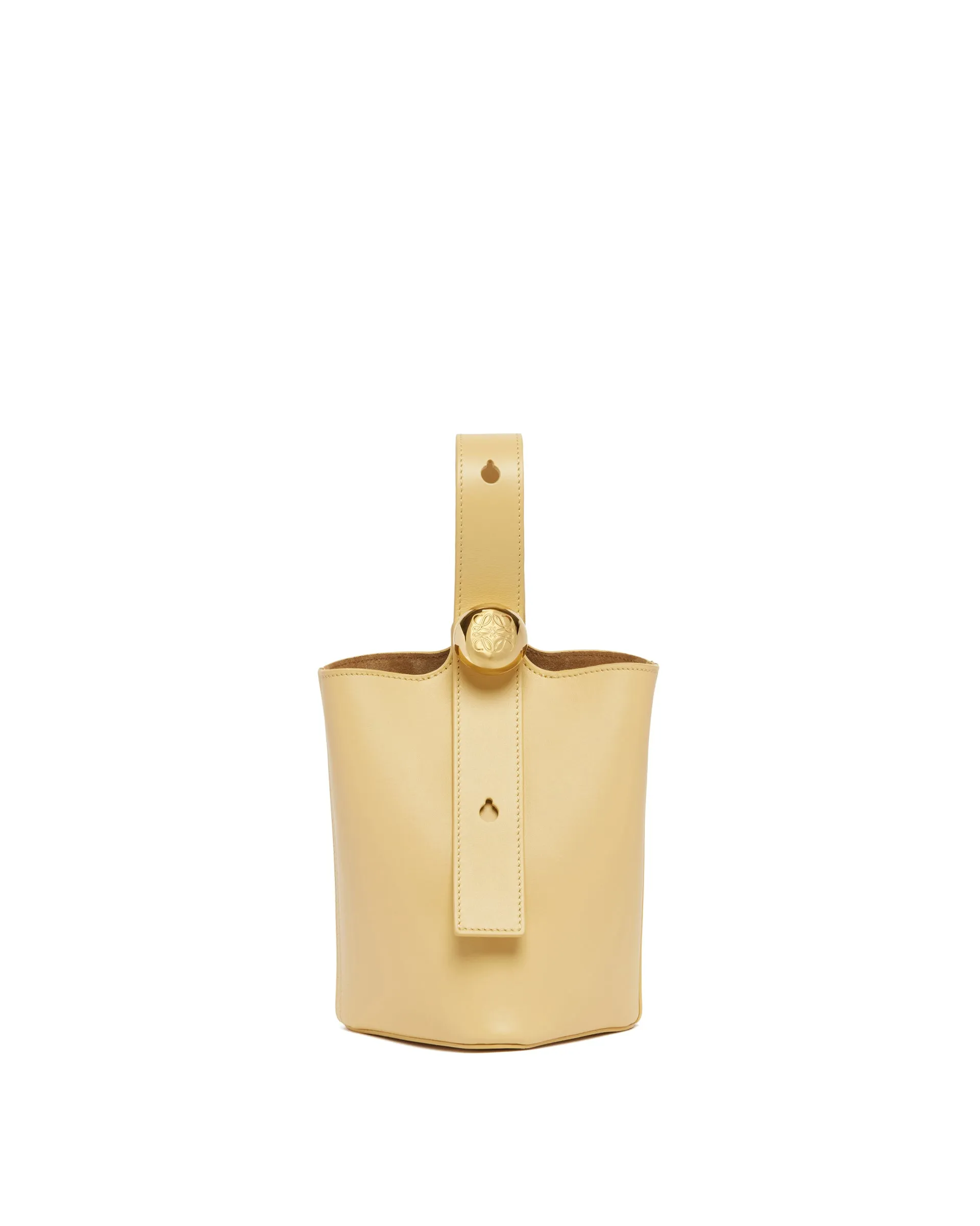 Borsa Pebble Bucket Mini Beige