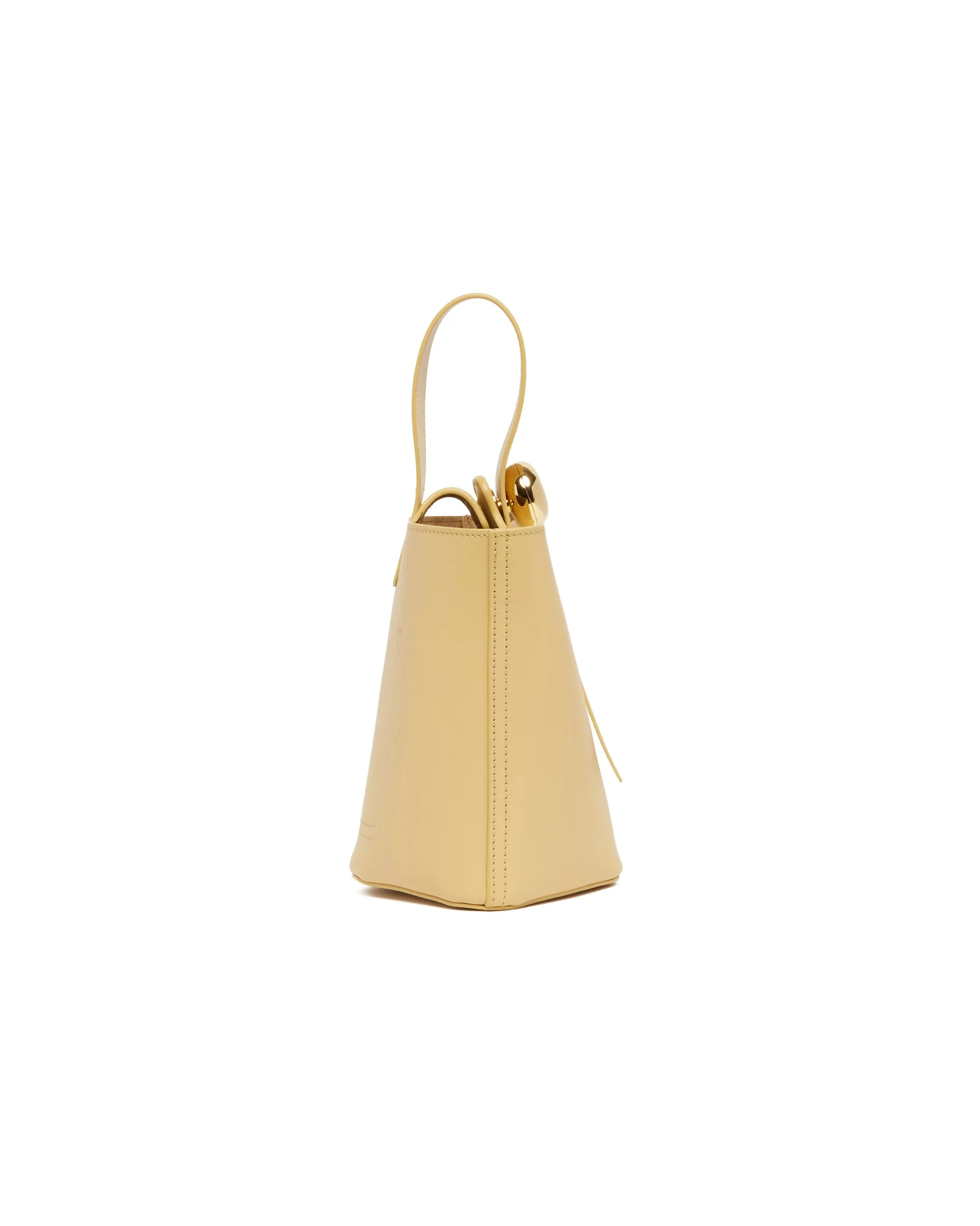 Borsa Pebble Bucket Mini Beige