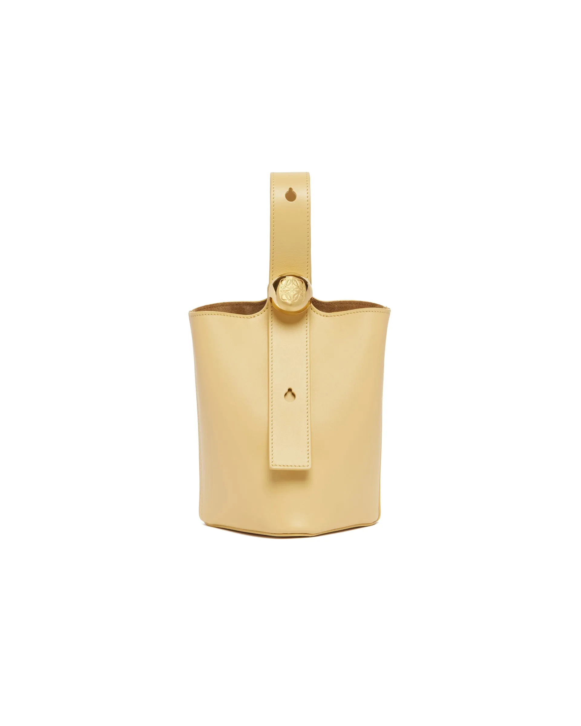 Borsa Pebble Bucket Mini Beige