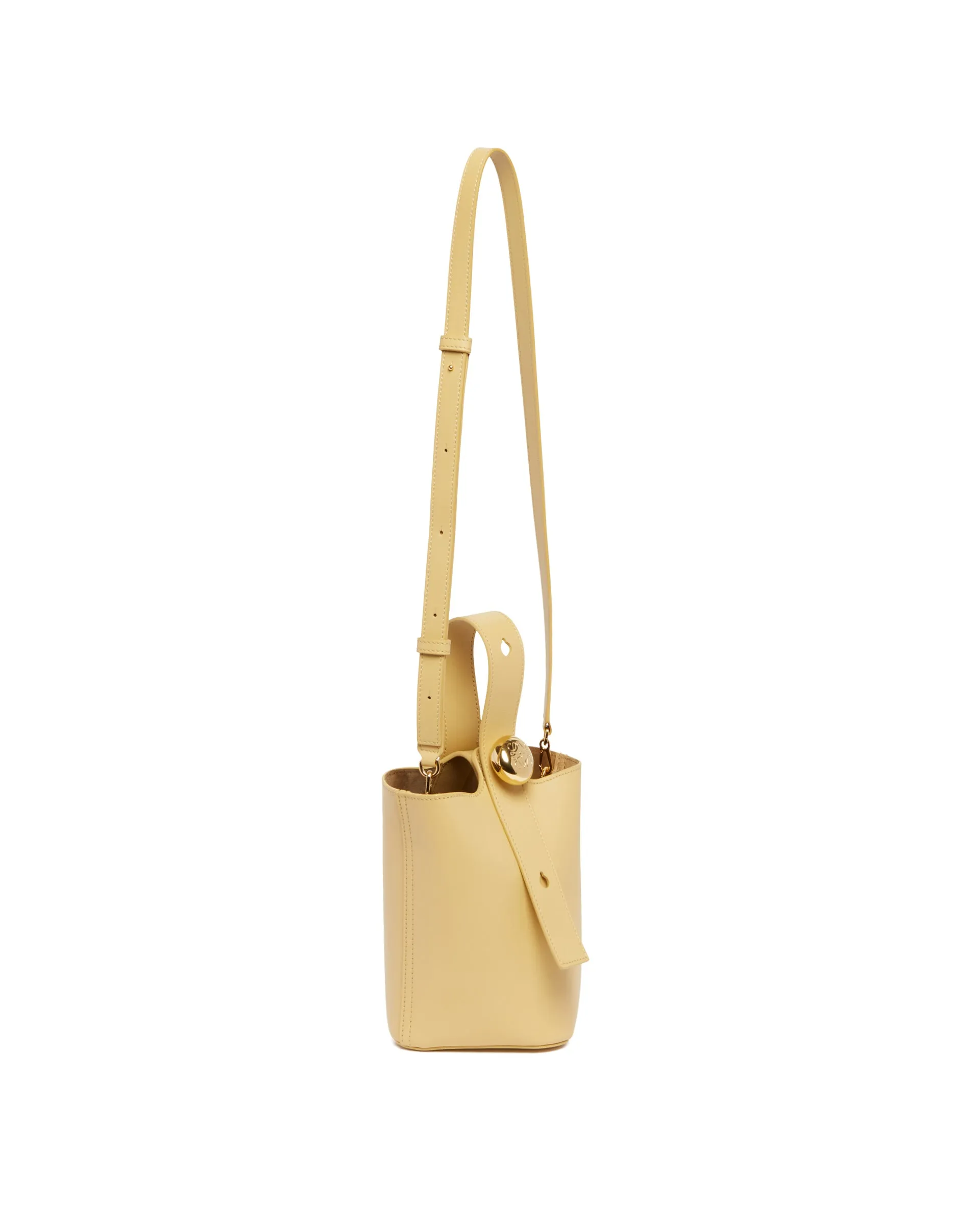 Borsa Pebble Bucket Mini Beige