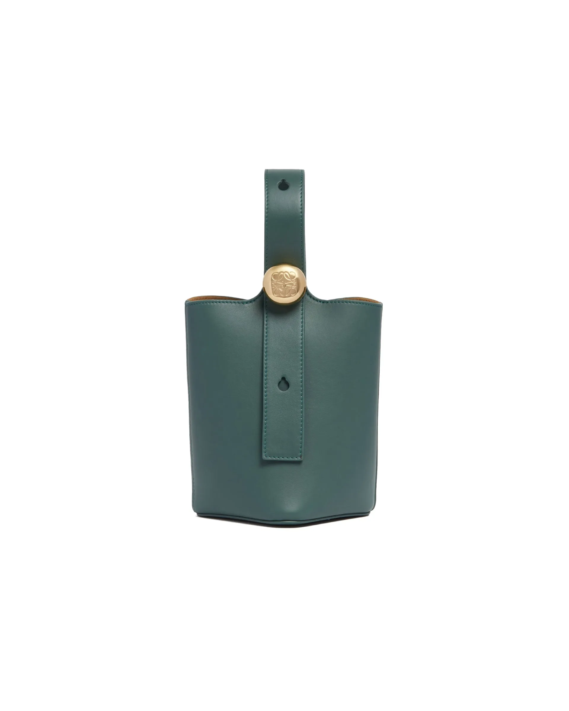 Borsa Pebble Bucket Mini Verde