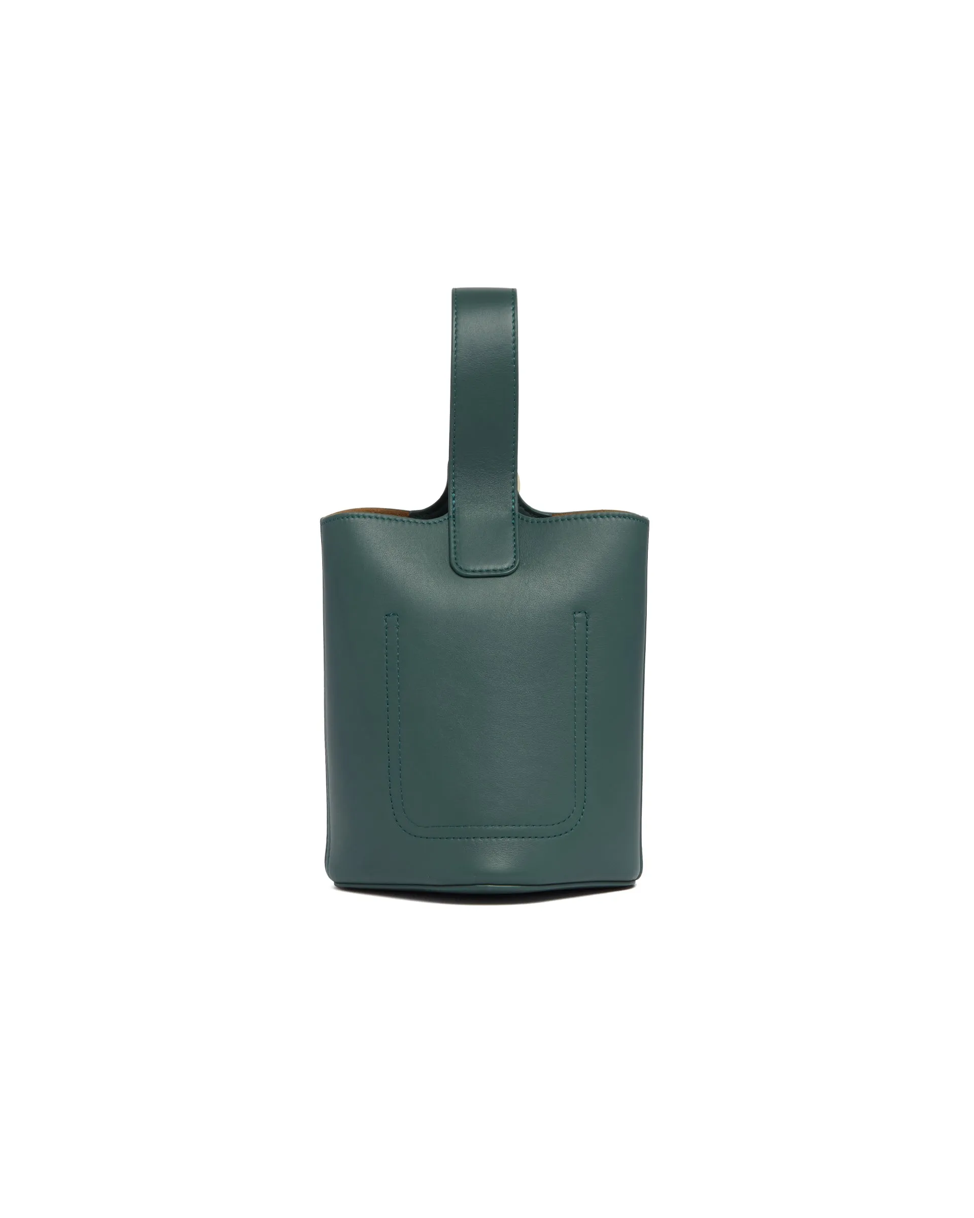 Borsa Pebble Bucket Mini Verde