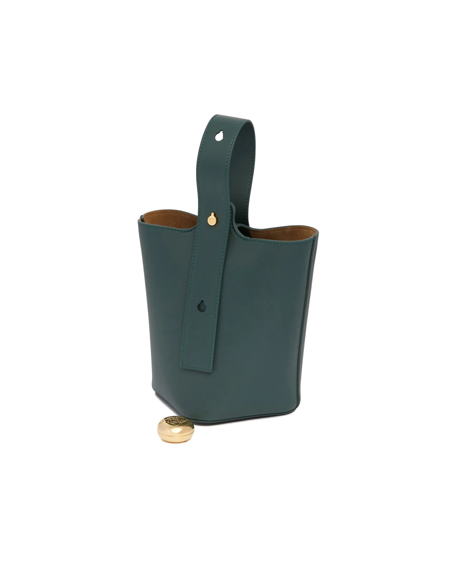 Borsa Pebble Bucket Mini Verde