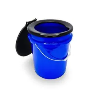 Camco 41549 Portable Toilet Bucket Style Round Seat with Lid