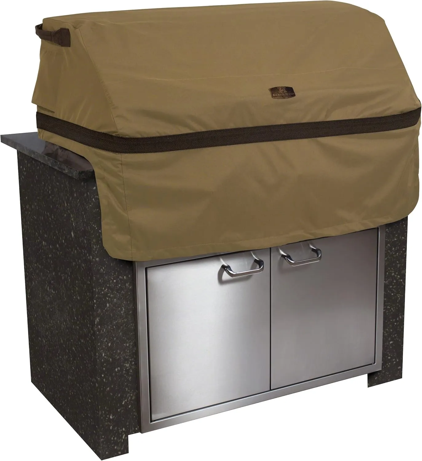 Classic Accessories Hickory Water-Resistant 32 Inch Built-In BBQ Grill Top Cover, Grill Cover, Grill Cover for Outdoor Grill, BBQ Cover