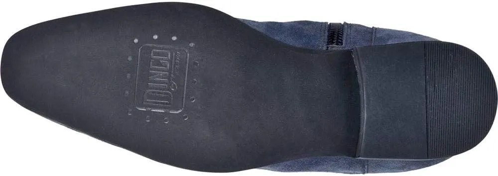 Dingo Mens Brooks Embroidered Round Toe Pull On Casual Boots Ankle - Black