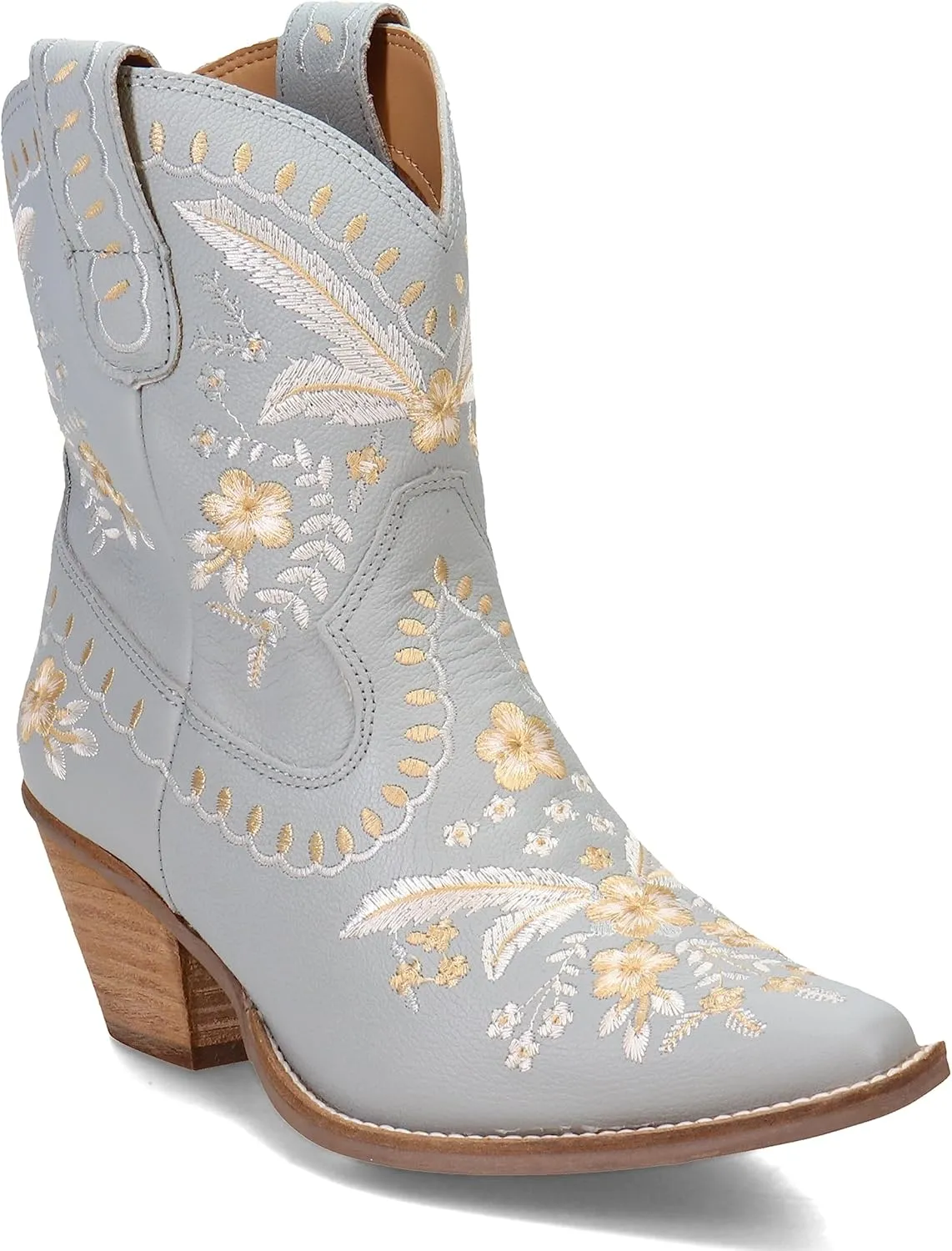 Dingo Women's Primrose Embroidered Floral Snip Toe Fashion Boot