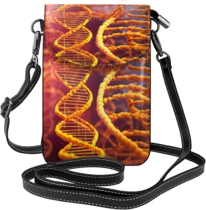 Dna Chain Photo Crossbody Bag For Women Leather Cellphone Shoulder Purses Fashion Travel Designer Wallet