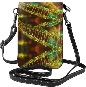 Dna Chain Photo Crossbody Bag For Women Leather Cellphone Shoulder Purses Fashion Travel Designer Wallet