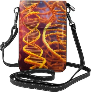 Dna Chain Photo Crossbody Bag For Women Leather Cellphone Shoulder Purses Fashion Travel Designer Wallet